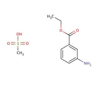 Ethyl 3-aminobenzoate methanesulfonate (CAS 886-86-2) - chemical structure image
