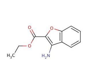 Ethyl 3-aminobenzofuran-2-carboxylate (CAS 39786-35-1) - chemical structure image