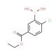 Ethyl 3-borono-4-chlorobenzoate (CAS 913835-93-5) - chemical structure image