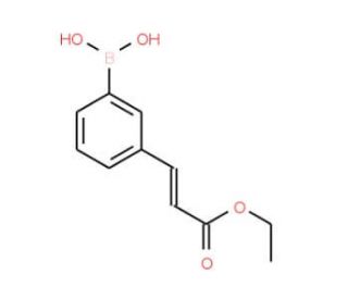 Ethyl 3-boronocinnamate (CAS 913835-51-5) - chemical structure image