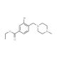 Ethyl 3-bromo-4-[(4-methylpiperazin-1-yl)methyl]benzoate - chemical structure image