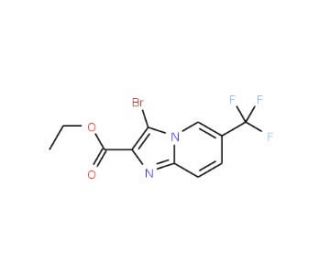 Ethyl 3-bromo-6-(trifluoromethyl)imidazo-[1,2-a]pyridine-2-carboxylate - chemical structure image