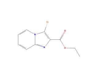 Ethyl 3-bromoimidazo[1,2-a]pyridine-2-carboxylate (CAS 143982-54-1) - chemical structure image