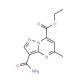 ethyl 3-carbamoyl-5-methylpyrazolo[1,5-a]pyrimidine-7-carboxylate - chemical structure image