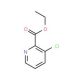 Ethyl 3-chloro-2-pyridinecarboxylate (CAS 128073-20-1) - chemical structure image