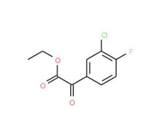Ethyl 3-chloro-4-fluorobenzoylformate (CAS 845790-53-6) - chemical structure image