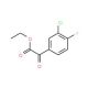 Ethyl 3-chloro-4-fluorobenzoylformate (CAS 845790-53-6) - chemical structure image