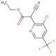 ethyl [3-chloro-5-(trifluoromethyl)pyridin-2-yl](cyano)acetate (CAS 923251-81-4) - chemical structure image