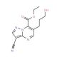 ethyl 3-cyano-6-(3-hydroxypropyl)pyrazolo[1,5-a]pyrimidine-7-carboxylate - chemical structure image