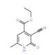 Ethyl 3-cyano-6-methyl-2-oxo-1,2-dihydro-pyridine-4-carboxylate (CAS 18619-97-1) - chemical structure image