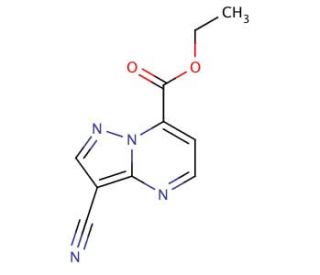 ethyl 3-cyanopyrazolo[1,5-a]pyrimidine-7-carboxylate - chemical structure image