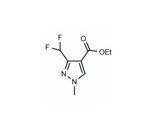 Ethyl 3-(difluoromethyl)-1-methyl-1H-pyrazole-4-carboxylate (CAS 141573-95-7) - chemical structure image