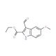 Ethyl 3-formyl-5-methoxy-1H-indole-2-carboxylate (CAS 36820-78-7) - chemical structure image