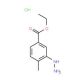 Ethyl 3-hydrazino-4-methylbenzoate hydrochloride - chemical structure image