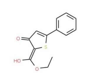 ethyl 3-hydroxy-5-phenylthiophene-2-carboxylate (CAS 2158-86-3) - chemical structure image