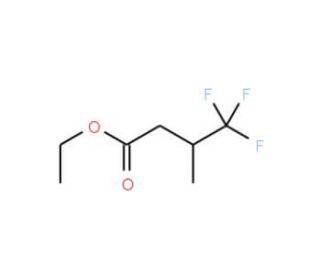 Ethyl 3-methyl-4,4,4-trifluorobutyrate (CAS 6975-13-9) - chemical structure image