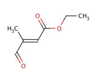 Ethyl 3-methyl-4-oxocrotonate (CAS 62054-49-3) - chemical structure image