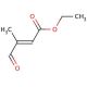 Ethyl 3-methyl-4-oxocrotonate (CAS 62054-49-3) - chemical structure image