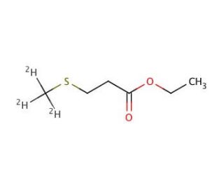 Ethyl 3-(Methyl-d3-mercapto)propionate (CAS 1020719-41-8) - chemical structure image