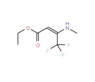 Ethyl 3-methylamino-4,4,4-trifluorocrotonate (CAS 121303-76-2) - chemical structure image