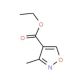 Ethyl 3-methylisoxazole-4-carboxylate (CAS 20328-15-8) - chemical structure image