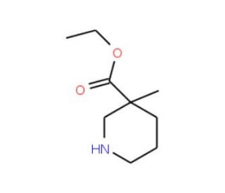 Ethyl 3-methylpiperidine-3-carboxylate (CAS 170843-43-3) - chemical structure image