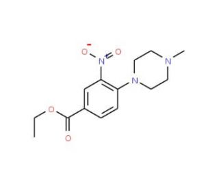 Ethyl 3-nitro-4-(4-methylpiperazin-1-yl)benzoate - chemical structure image