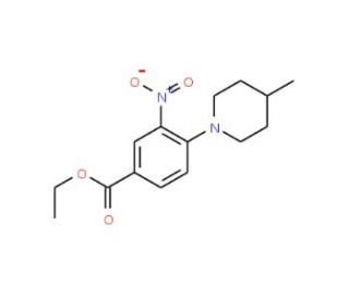 Ethyl 3-Nitro-4-(4-methylpiperidin-1-yl)benzoate - chemical structure image
