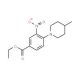 Ethyl 3-Nitro-4-(4-methylpiperidin-1-yl)benzoate - chemical structure image