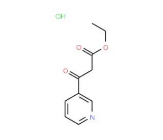 ethyl 3-oxo-3-pyridin-3-ylpropanoate hydrochloride (CAS 6283-81-4) - chemical structure image