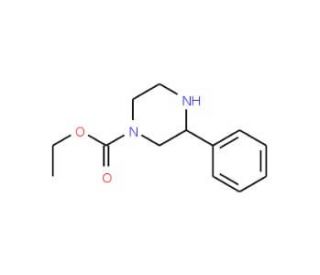 Ethyl 3-phenylpiperazine-1-carboxylate (CAS 904814-49-9) - chemical structure image