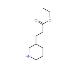 Ethyl 3-piperidin-3-ylpropanoate (CAS 91017-00-4) - chemical structure image