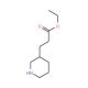 Ethyl 3-piperidin-3-ylpropanoate (CAS 91017-00-4) - chemical structure image