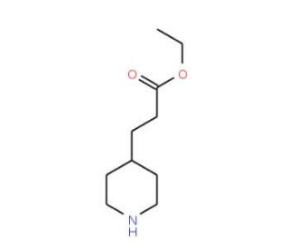 Ethyl 3-piperidin-4-ylpropanoate (CAS 71879-55-5) - chemical structure image