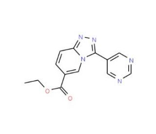 Ethyl 3-pyrimidin-5-yl[1,2,4]triazolo[4,3-a]-pyridine-6-carboxylate - chemical structure image