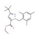 Ethyl 3-tert-butyl-1-(2,4,6-trimethylbenzyl)-1H-pyrazole-5-carboxylate (CAS 306936-99-2) - chemical structure image