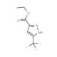 Ethyl 3-(trifluoromethyl)-1H-pyrazole-5-carboxylate (CAS 129768-30-5) - chemical structure image