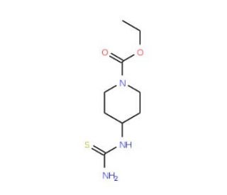 ethyl 4-[(aminocarbonothioyl)amino]piperidine-1-carboxylate - chemical structure image