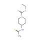 ethyl 4-[(aminocarbonothioyl)amino]piperidine-1-carboxylate - chemical structure image