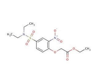 ethyl {4-[(diethylamino)sulfonyl]-2-nitrophenoxy}acetate - chemical structure image