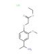 ethyl [4-(1-aminoethyl)-2-methoxyphenoxy]acetate hydrochloride - chemical structure image
