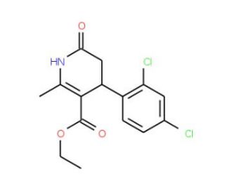 Ethyl 4-(2,4-dichlorophenyl)-2-methyl-6-oxo-1,4,5,6-tetrahydro-3-pyridinecarboxylate - chemical structure image