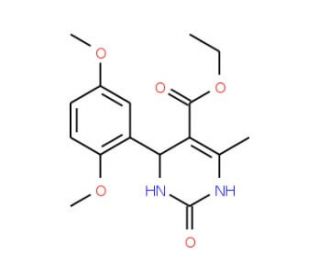 Ethyl 4-(2,5-dimethoxyphenyl)-6-methyl-2-oxo-1,2,3,4-tetrahydro-5-pyrimidinecarboxylate - chemical structure image