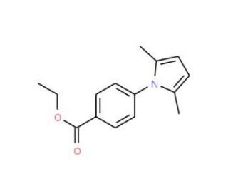 Ethyl 4-(2,5-dimethyl-1H-pyrrol-1-yl)-benzenecarboxylate (CAS 5159-70-6) - chemical structure image