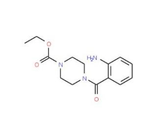 ethyl 4-(2-aminobenzoyl)piperazine-1-carboxylate - chemical structure image