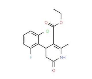 Ethyl 4-(2-chloro-6-fluorophenyl)-2-methyl-6-oxo-1,4,5,6-tetrahydro-3-pyridinecarboxylate - chemical structure image