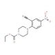 Ethyl 4-(2-cyano-4-nitrophenyl)piperazine-1-carboxylate - chemical structure image