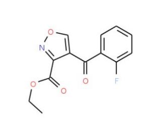 Ethyl 4-(2-fluorobenzoyl)isoxazole-3-carboxylate - chemical structure image