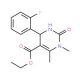 Ethyl 4-(2-fluorophenyl)-1,6-dimethyl-2-oxo-1,2,3,4-tetrahydro-5-pyrimidinecarboxylate - chemical structure image