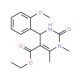 Ethyl 4-(2-methoxyphenyl)-1,6-dimethyl-2-oxo-1,2,3,4-tetrahydro-5-pyrimidinecarboxylate - chemical structure image